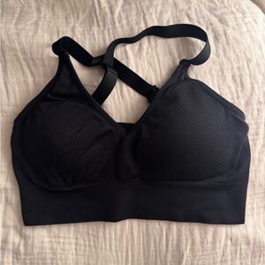 H&M Black Sports Bra with Racerback Design